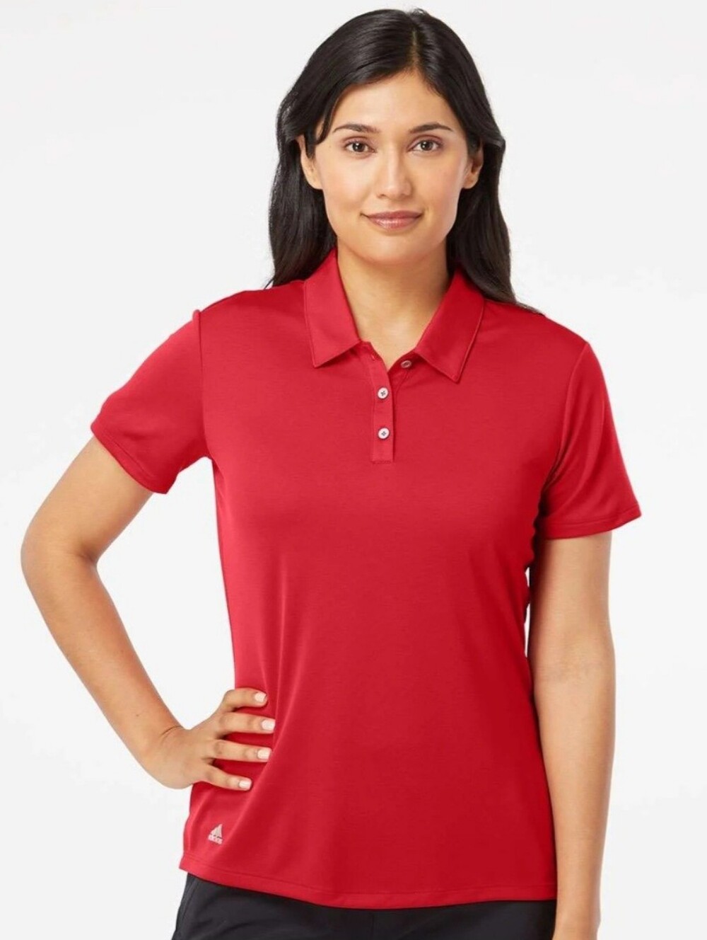 NWOT Adidas Red Performance Polo Short-Sleeved Golf Shirt Sz Large